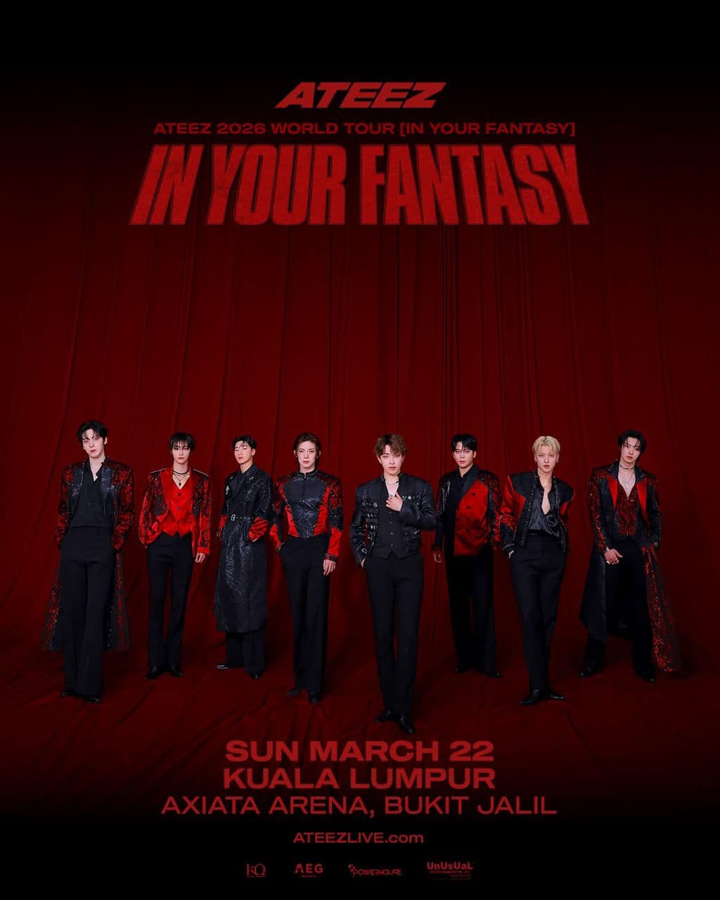 Ateez 2026 World Tour [{I}n Your Fantasy] In Kuala Lumpur