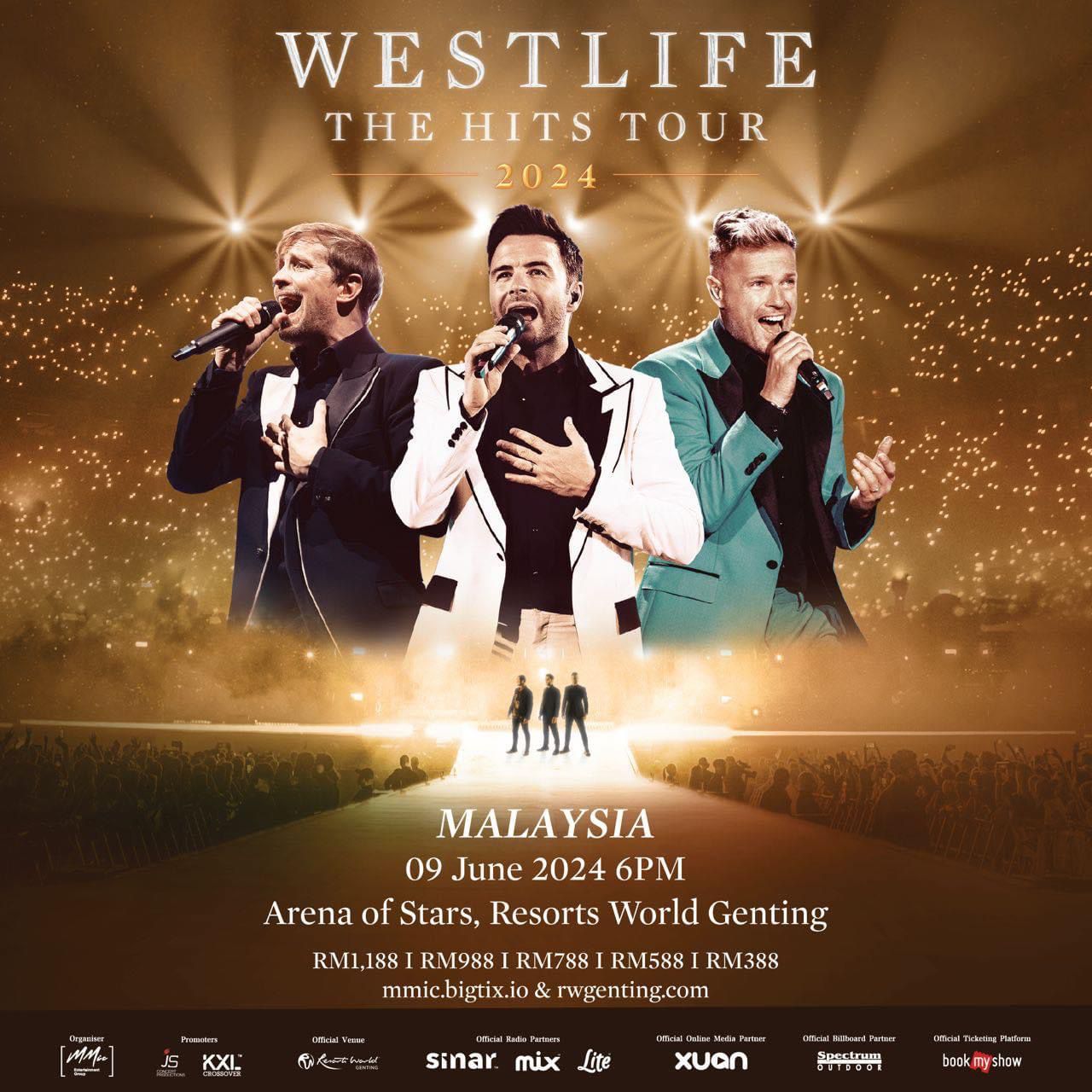 WESTLIFE THE HITS TOUR 2024 MALAYSIA