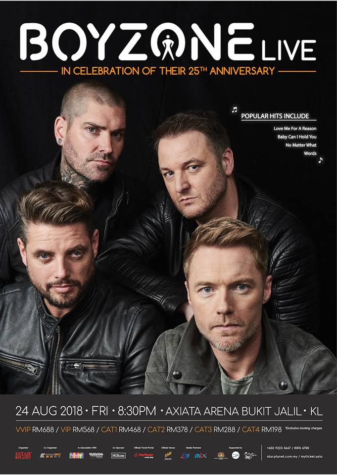 BOYZONE LIVE CONCERT 2018