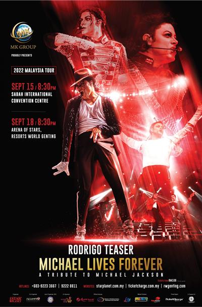 RODRIGO TEASER’S “MICHAEL LIVES FOREVER” WORLD TOUR 2022